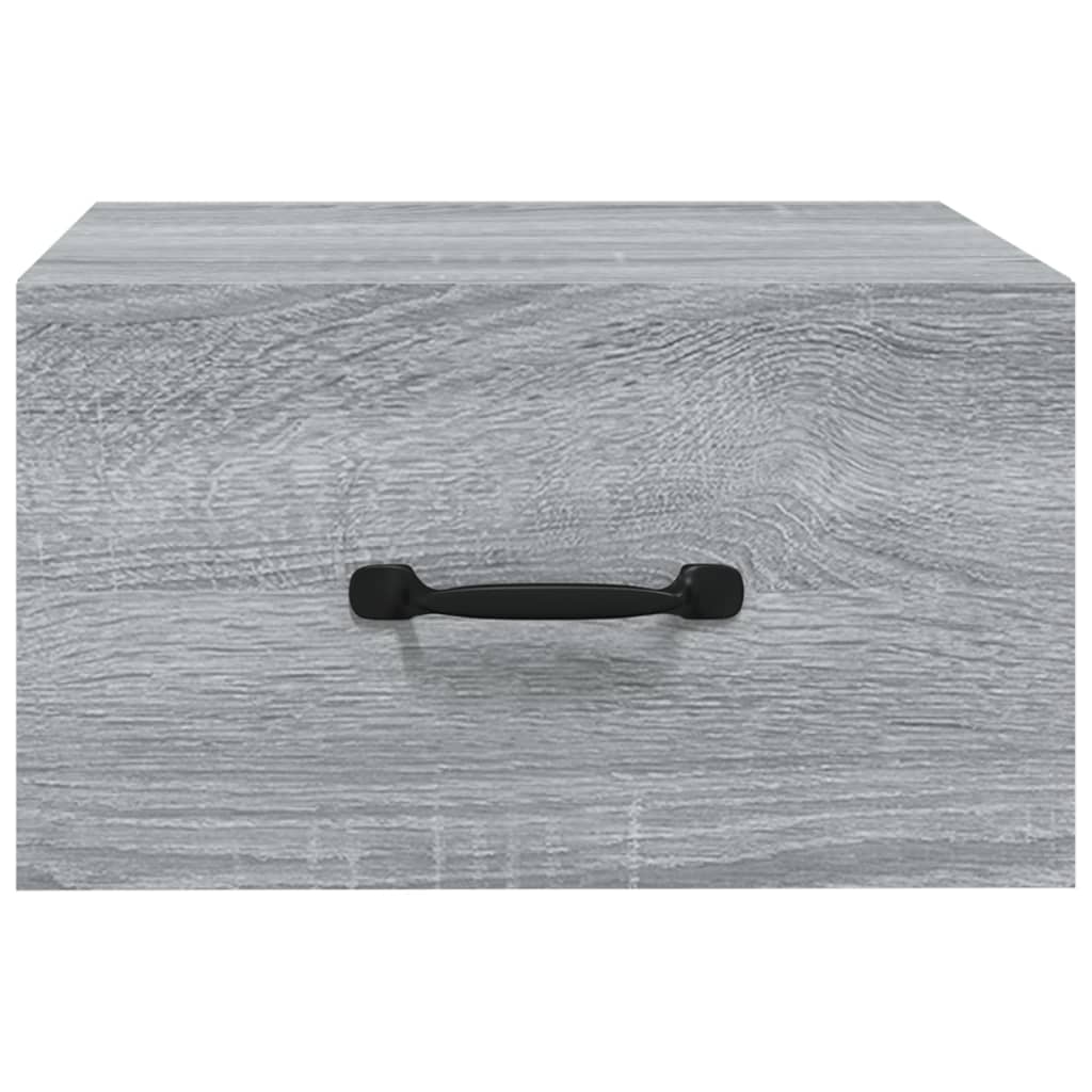Wall-mounted Bedside Cabinet Grey Sonoma 35x35x20 cm