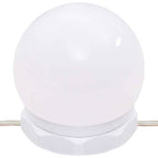 Dressing Table with LED Brown Oak 60x40x140 cm