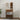 Dressing Table with LED Brown Oak 60x40x140 cm