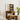 Dressing Table with Mirror Smoked Oak 74.5x40x141 cm