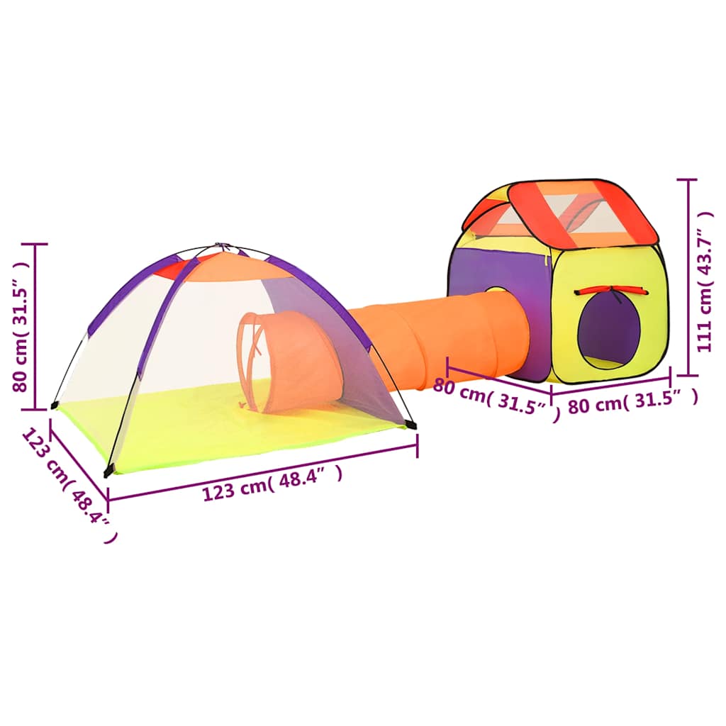 Children Play Tent Multicolour 338x123x111 cm