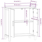Sideboard White 62x38x70 cm Engineered Wood