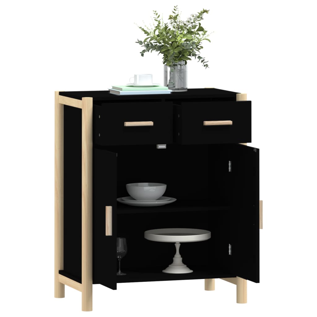 Sideboard Black 62x38x75 cm Engineered Wood