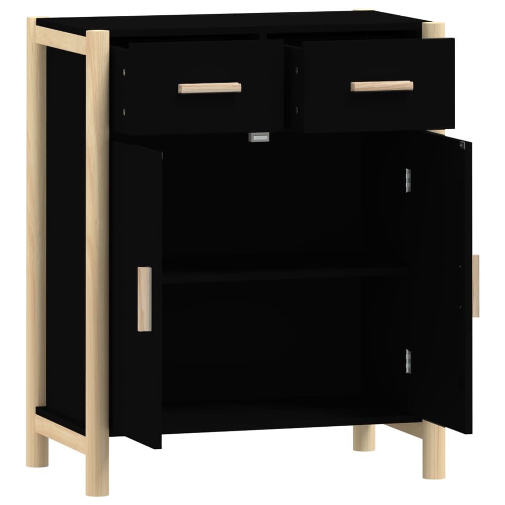 Sideboard Black 62x38x75 cm Engineered Wood
