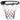 Basketball Ring Black 45 cm Steel