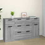 3 Piece Sideboard Set Engineered Wood