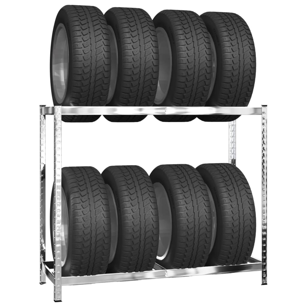 2-Layer Tire Rack Steel 1