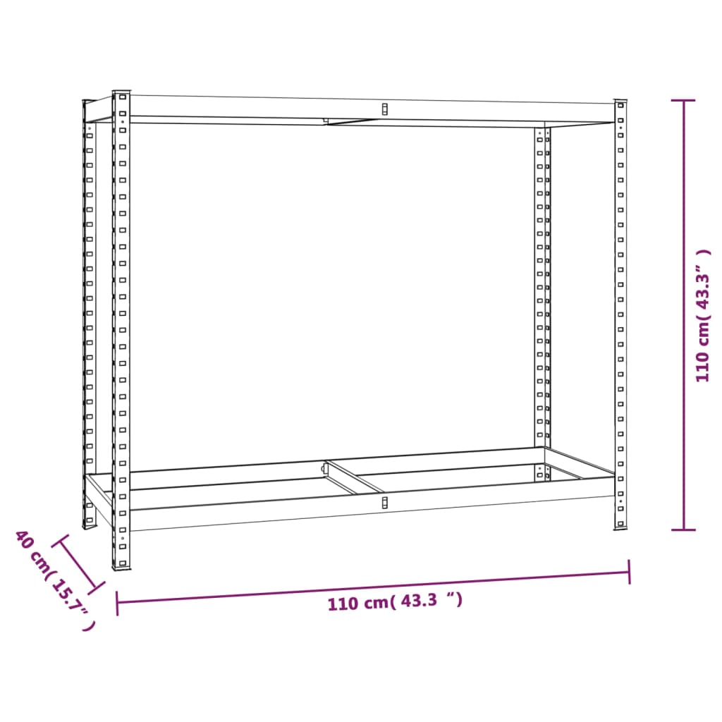 2-Layer Tire Rack Steel 1