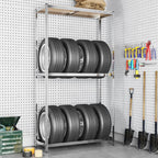 2-Layer Tire Rack Steel 1