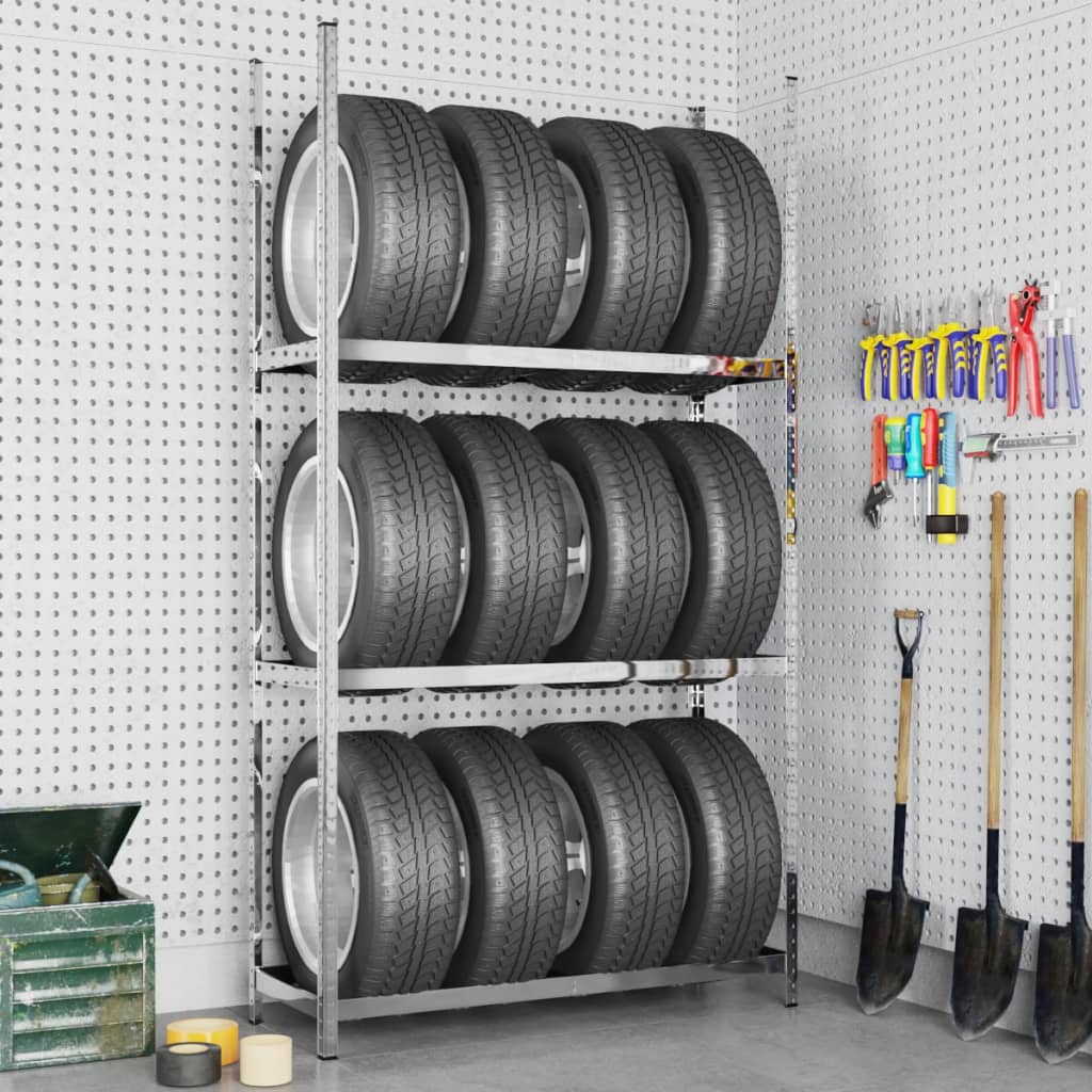 2-Layer Tire Rack Steel 1