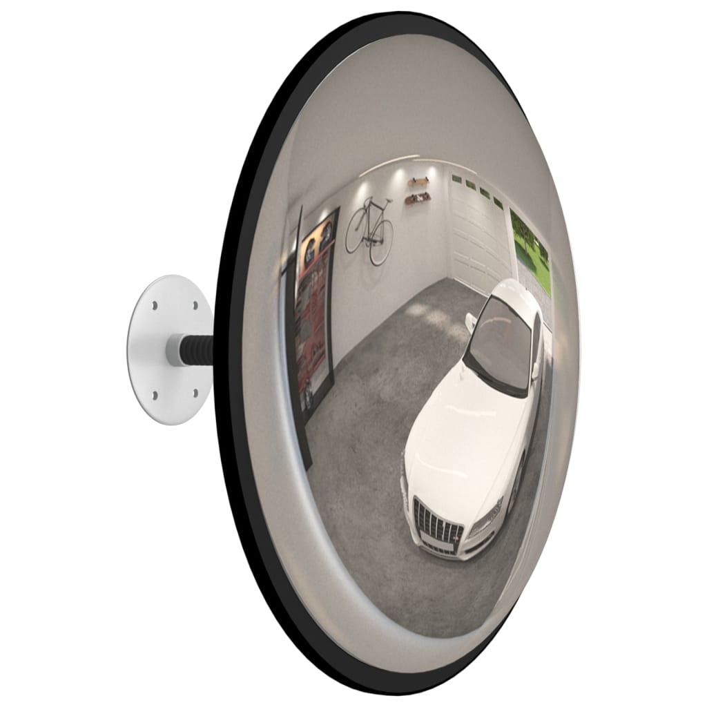 Indoor Convex Traffic Mirror Black Ø40 Cm Acrylic