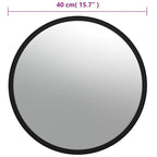 Indoor Convex Traffic Mirror Black Ø40 Cm Acrylic