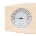 2 in 1 Sauna Hygrothermograph and Sand Timer Set Solid Wood Pine