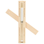 2 in 1 Sauna Hygrothermograph and Sand Timer Set Solid Wood Pine