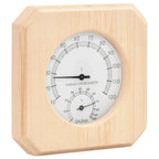 2 in 1 Sauna Hygrothermograph and Sand Timer Set Solid Wood Pine