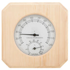 2 in 1 Sauna Hygrothermograph and Sand Timer Set Solid Wood Pine
