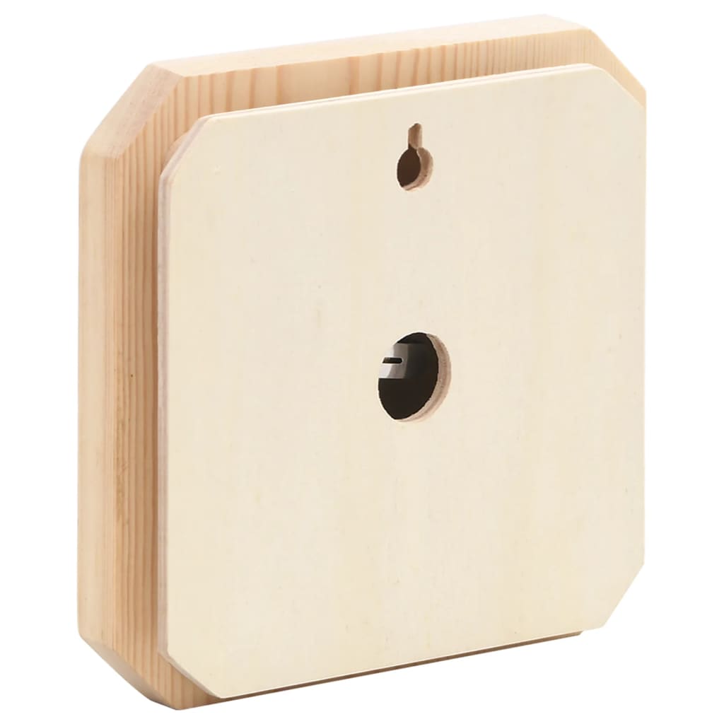 2 in 1 Sauna Hygrothermograph and Sand Timer Set Solid Wood Pine