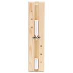 2 in 1 Sauna Hygrothermograph and Sand Timer Set Solid Wood Pine