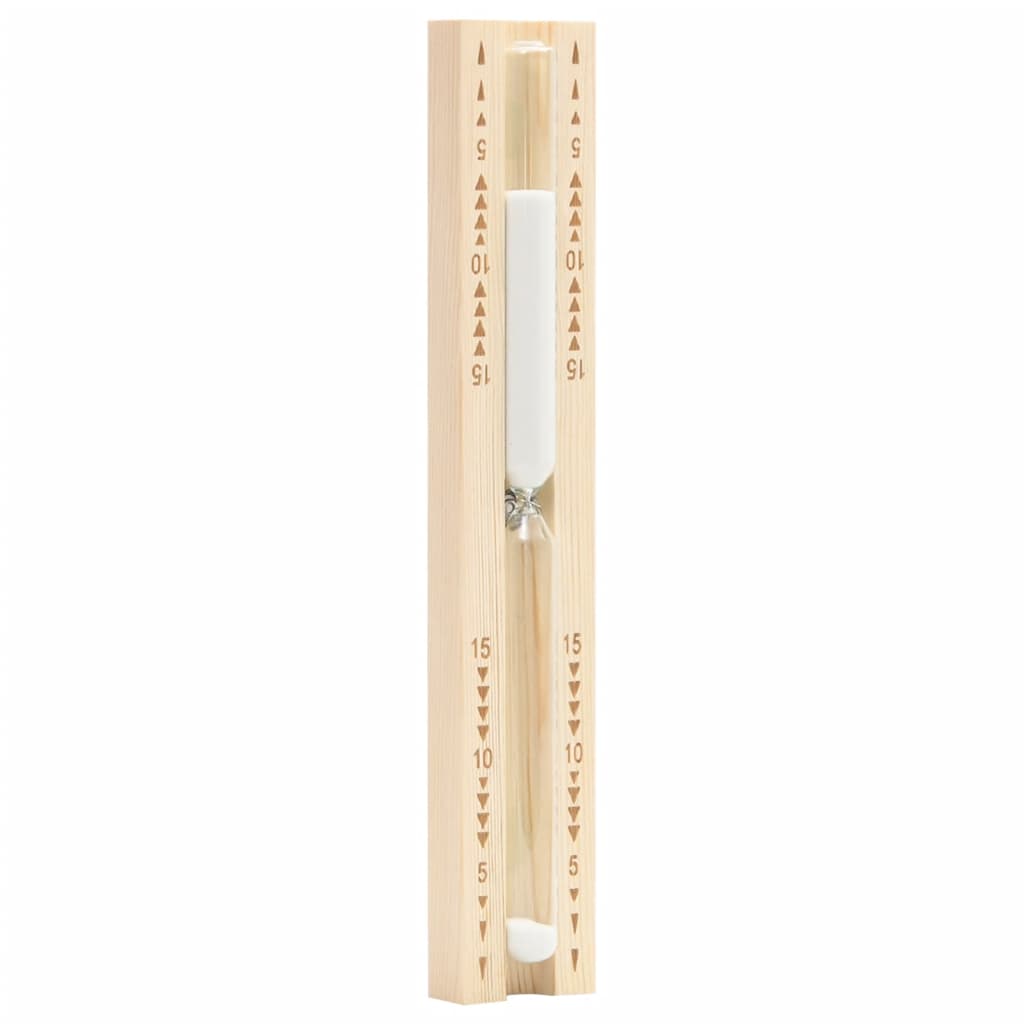 Sauna Sand Timer 15 Minutes Solid Wood Pine