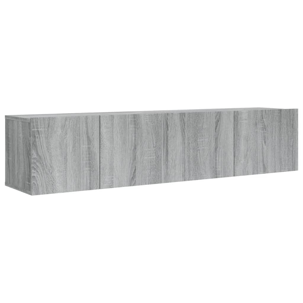 2 Piece TV Cabinet Set Grey Sonoma Engineered Wood