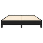 Bed Frame without Mattress Black 135x190 cm Double Double Fabric
