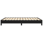 Bed Frame without Mattress Black 135x190 cm Double Double Fabric