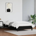 Bed Frame without Mattress Black 90x190 cm Single Single Faux Leather
