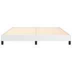 Bed Frame without Mattress White Super King Faux Leather