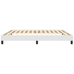 Bed Frame without Mattress White Super King Faux Leather
