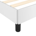 Bed Frame without Mattress White Super King Faux Leather