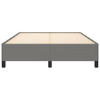 Bed Frame without Mattress Dark Grey 135x190 cm Double Double Fabric