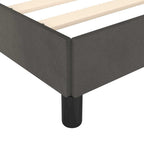 Bed Frame without Mattress Dark Grey 90x190cm Single Velvet