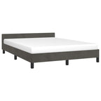 Bed Frame without Mattress Dark Grey 135x190cm Double Velvet