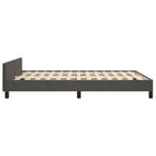 Bed Frame without Mattress Dark Grey 135x190cm Double Velvet