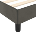 Bed Frame without Mattress Dark Grey 135x190cm Double Velvet