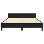 Bed Frame without Mattress Black 180x200cm Super King Velvet