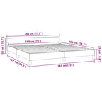 Bed Frame without Mattress Black 180x200cm Super King Velvet
