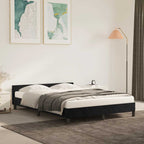 Bed Frame without Mattress Black 180x200cm Super King Velvet