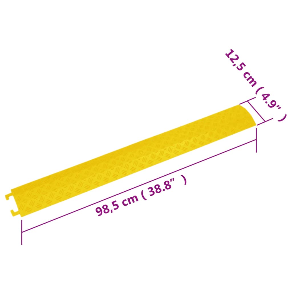 Cable Protector Ramps 2 pcs 98.5 cm Yellow