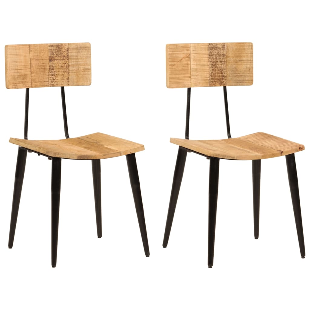 Dining Chairs 2 pcs 44x40x80 cm Solid Wood Mango