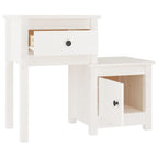Bedside Cabinet 2 pcs White 79.5x38x65.5 cm Solid Wood Pine