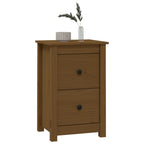 Bedside Cabinet Honey Brown 40x35x61.5 cm Solid Wood Pine