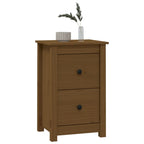 Bedside Cabinets 2 pcs Honey Brown 40x35x61.5 cm Solid Wood Pine