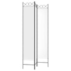 3-Panel Room Divider White 120x220 cm Fabric