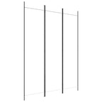 3-Panel Room Divider White 150x200 cm Fabric