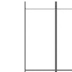 3-Panel Room Divider White 150x220 cm Fabric