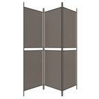 3-Panel Room Divider Anthracite 150x180 cm Fabric