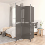 3-Panel Room Divider Anthracite 150x180 cm Fabric
