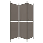 3-Panel Room Divider Anthracite 150x200 cm Fabric