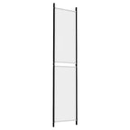 3-Panel Room Divider White 150x220 cm Fabric